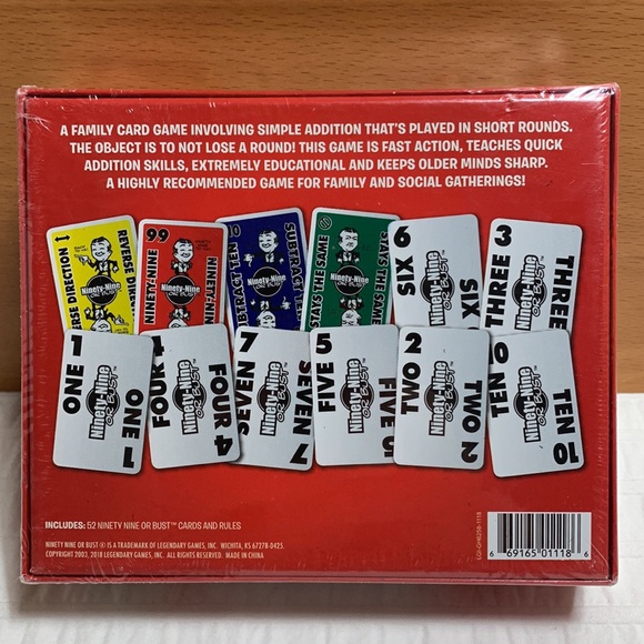 Ninety-Nine or Bust Family Card Game - Picture 5 of 7